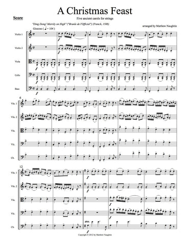 "A Christmas Feast: Five ancient carols for string orchestra"