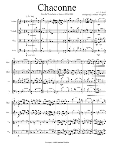 Chaconne in D minor (J. S. Bach)