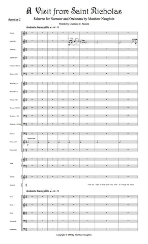 "A Visit From St. Nicholas" (full orchestra) (Naughtin)