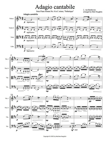 Adagio cantabile from the "Pathetique" Sonata (Beethoven)
