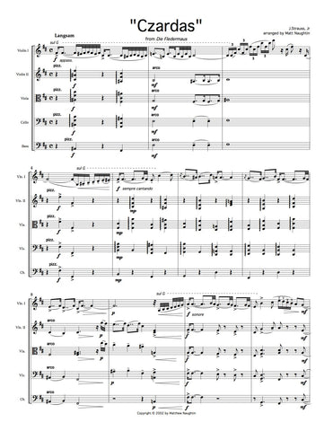 "Czardas" from Die Fledermaus (Johann Strauss, Jr.)