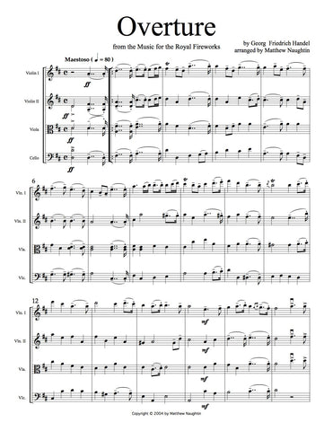 Overture from the "Music for the Royal Fireworks" (G. F. Handel)