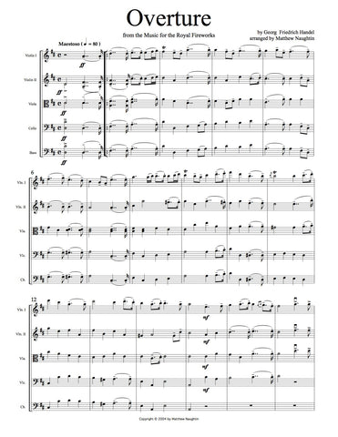 Overture from the "Music for the Royal Fireworks" (G. F. Handel)