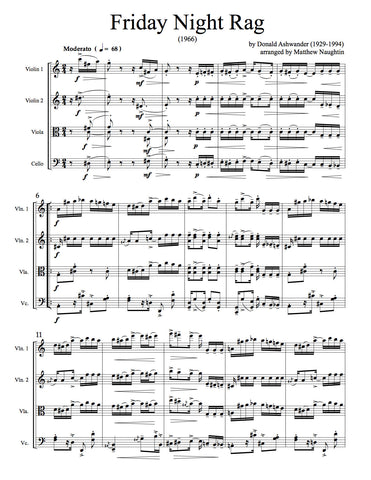 "Friday Night" Rag (Donald Ashwander)